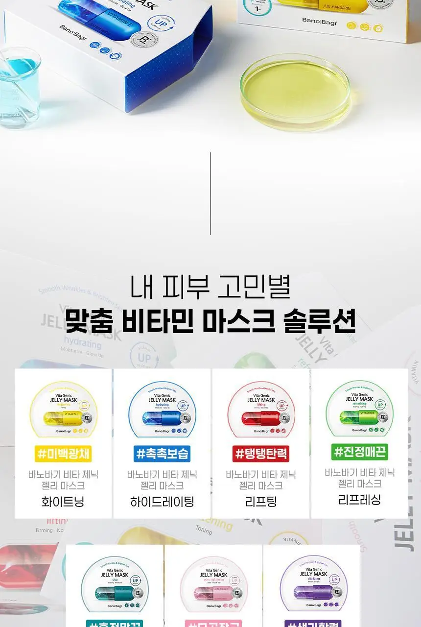 [카밍 폼 증정/안소희 PICK]바노바기 비타 제닉 젤리 마스크 10매 7종 택 1 상세페이지 9